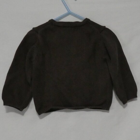 JANIE AND JACK | 12 to 18 months | Vintage Rocking Horse | Brown Cardigan - Picture 2 of 16